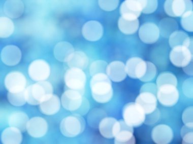 Ufuk benzersiz Soyut Mavi Bokeh şenlikli ışıklar