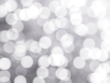 Ufuk benzersiz soyut gri beyaz Bokeh şenlikli ışıklar