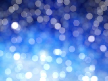 Ufuk benzersiz Soyut Mavi Bokeh şenlikli ışıklar
