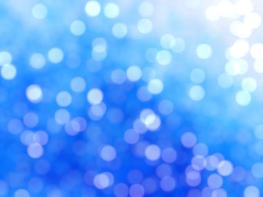 Ufuk benzersiz Soyut Mavi Bokeh şenlikli ışıklar