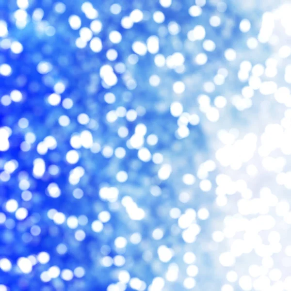 Desfocado Único Abstrato Azul Bokeh Luzes Festivas — Fotografia de Stock