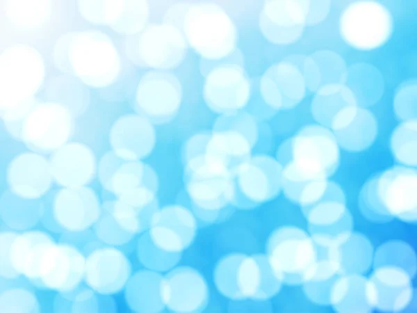 Defocused Unique Abstract Blue Bokeh Festive Lights — Stock Photo, Image