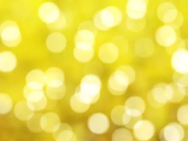 Desfocado Único Abstrato Amarelo Bokeh Luzes Festivas — Fotografia de Stock