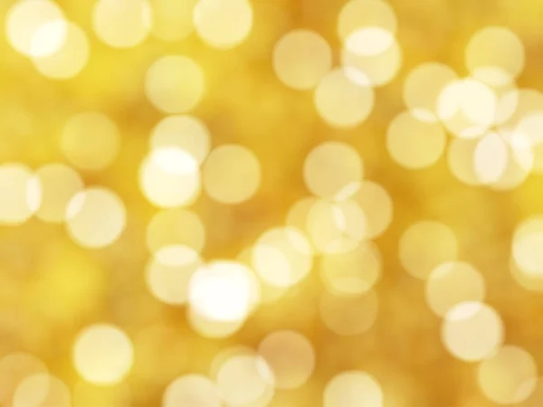 Desfocado Único Abstrato Amarelo Bokeh Luzes Festivas — Fotografia de Stock