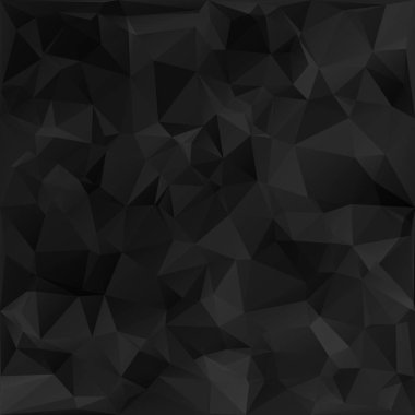 Siyah poligonal mozaik arka plan, yaratıcı tasarım şablonları