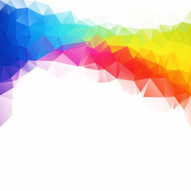 Renkli poligonal mozaik arka plan yaratıcı tasarım şablonları