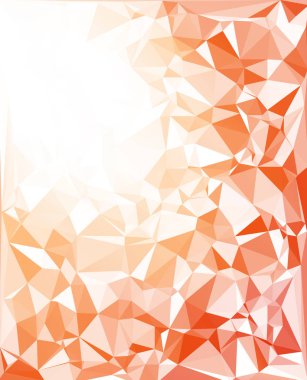 Turuncu poligonal mozaik arka plan yaratıcı tasarım şablonları