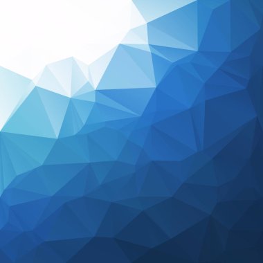 mavi çokgen mozaik arkaplan, yaratıcı tasarım şablonları