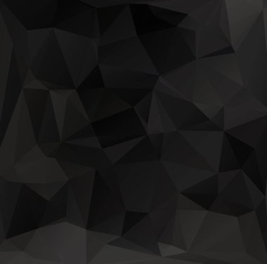 Siyah poligonal mozaik arka plan, yaratıcı tasarım şablonları