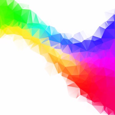 Renkli poligonal mozaik arka plan yaratıcı tasarım şablonları