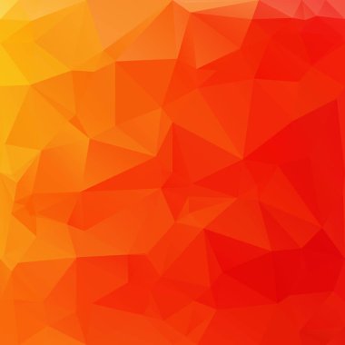 Turuncu poligonal mozaik arka plan yaratıcı tasarım şablonları