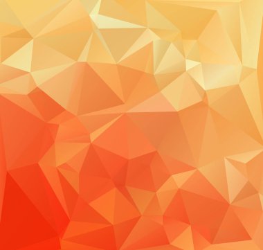 Turuncu poligonal mozaik arka plan yaratıcı tasarım şablonları