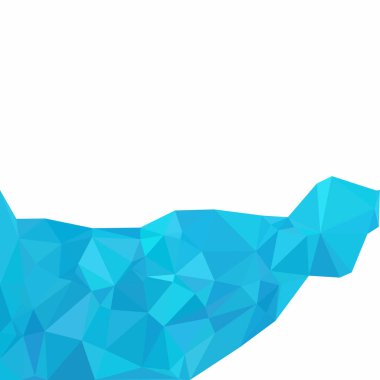 mavi çokgen mozaik arkaplan, yaratıcı tasarım şablonları