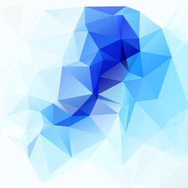 mavi çokgen mozaik arkaplan, yaratıcı tasarım şablonları