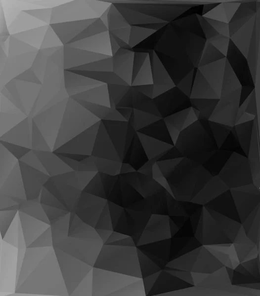 Black Polygonal Mosaic Background Creative Design Templates — Stock Vector
