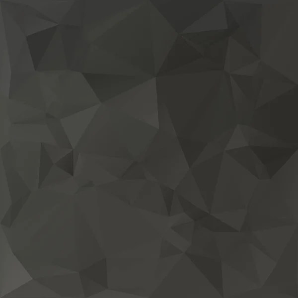 多角形モザイク黒地 創造的なデザイン テンプレート — ストックベクタ