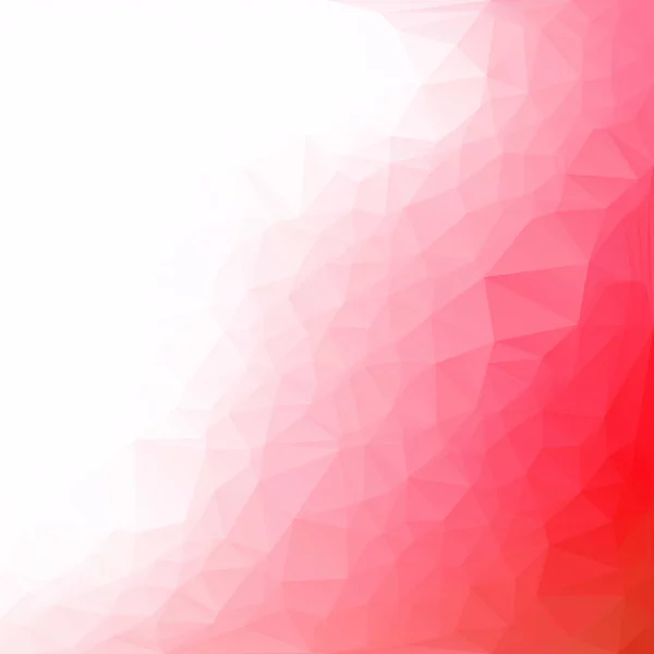 Röd Polygonal Mosaik Bakgrund Creative Design Mallar — Stock vektor