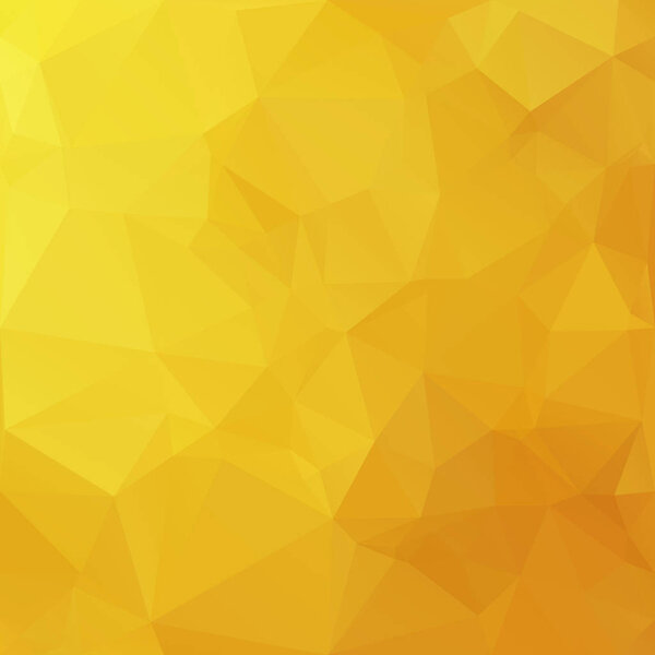 Yellow Polygonal Mosaic Background, Creative Design Templates