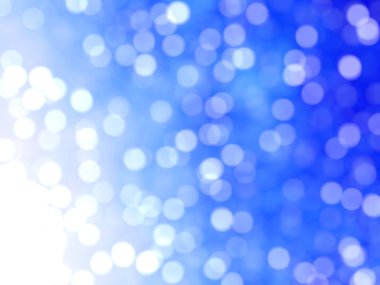 Ufuk benzersiz Soyut Mavi Bokeh şenlikli ışıklar
