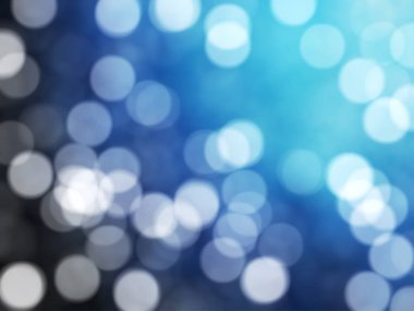 Ufuk benzersiz Soyut Mavi Bokeh şenlikli ışıklar