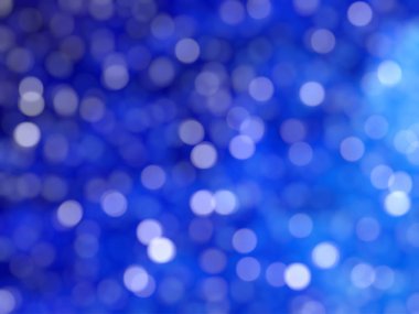 Ufuk benzersiz Soyut Mavi Bokeh şenlikli ışıklar