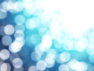 Ufuk benzersiz Soyut Mavi Bokeh şenlikli ışıklar