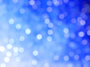 Ufuk benzersiz Soyut Mavi Bokeh şenlikli ışıklar