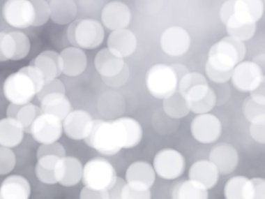 Ufuk benzersiz soyut gri beyaz Bokeh şenlikli ışıklar