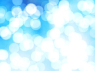 Ufuk benzersiz Soyut Mavi Bokeh şenlikli ışıklar