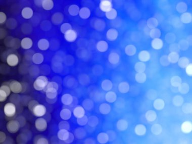 Ufuk benzersiz Soyut Mavi Bokeh şenlikli ışıklar