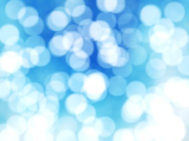 Ufuk benzersiz Soyut Mavi Bokeh şenlikli ışıklar