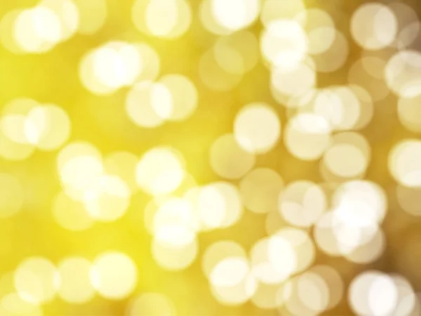 Desfocado Único Abstrato Amarelo Bokeh Luzes Festivas — Fotografia de Stock