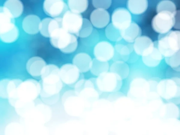 Defocused Unique Abstract Blue Bokeh Festive Lights — Stock Photo, Image