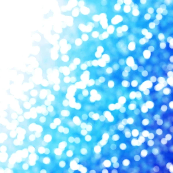 Desfocado Único Abstrato Azul Bokeh Luzes Festivas — Fotografia de Stock