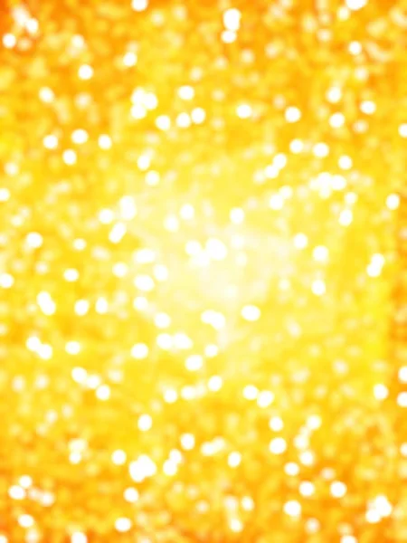 Slavnostní Rozsvícení Rozostřeného Unikátní Abstraktní Žluté Bokeh — Stock fotografie