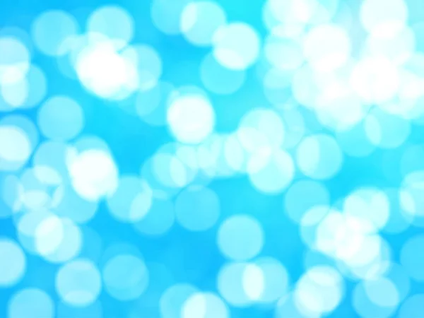 Desfocado Único Abstrato Azul Bokeh Luzes Festivas — Fotografia de Stock