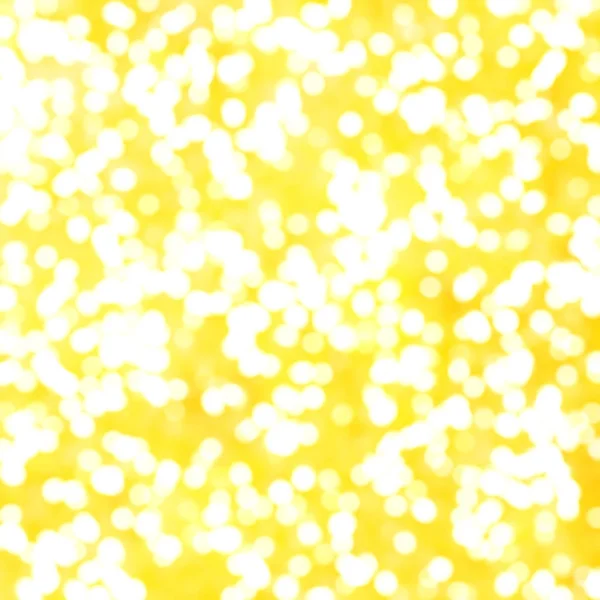 Luci Festive Bokeh Giallo Astratto Unico Sfocato — Foto Stock