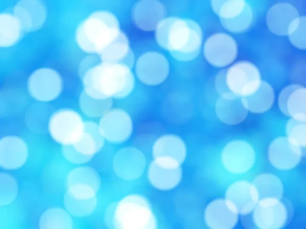 Desfocado Único Abstrato Azul Bokeh Luzes Festivas — Fotografia de Stock