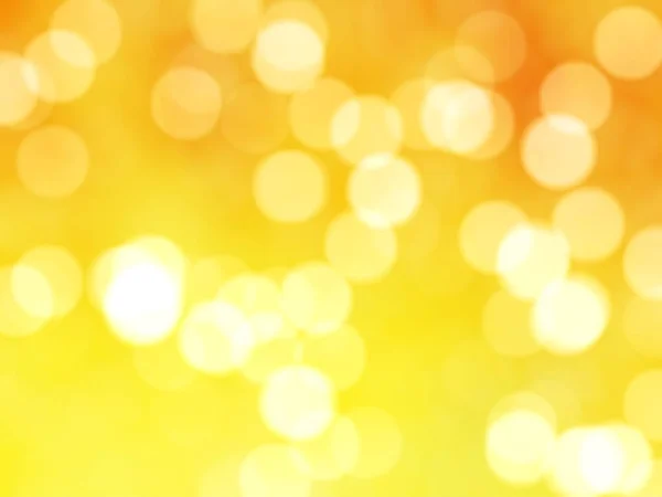 Desfocado Único Abstrato Amarelo Bokeh Luzes Festivas — Fotografia de Stock