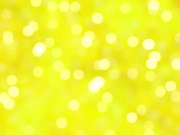 Desfocado Único Abstrato Amarelo Bokeh Luzes Festivas — Fotografia de Stock