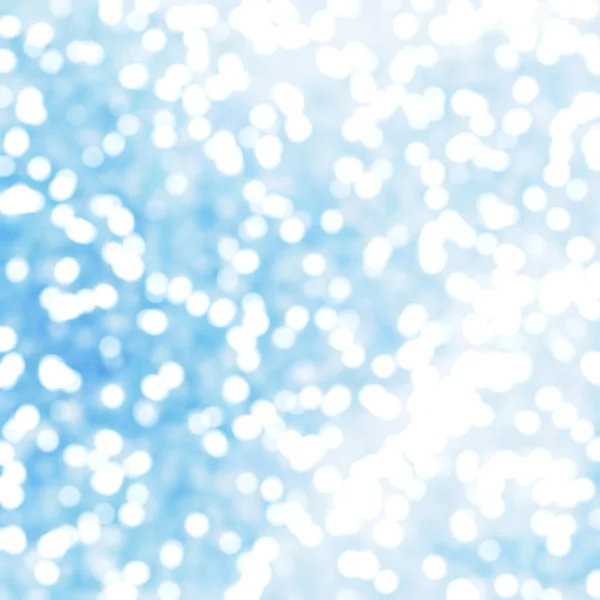 Luci Festive Blu Astratte Uniche Sfocate Bokeh — Foto Stock