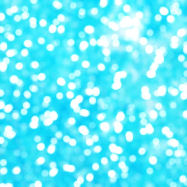 Desfocado Único Abstrato Azul Bokeh Luzes Festivas — Fotografia de Stock