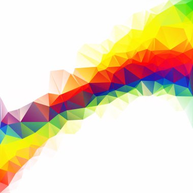 Renkli poligonal mozaik arka plan yaratıcı tasarım şablonları