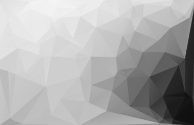 Siyah poligonal mozaik arka plan, yaratıcı tasarım şablonları