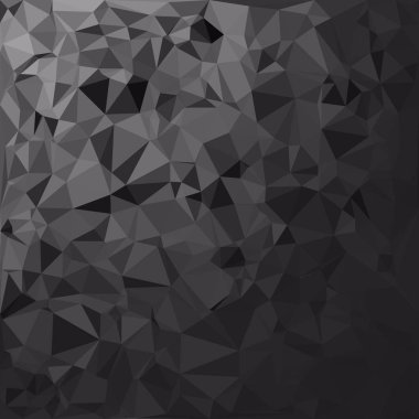 Siyah poligonal mozaik arka plan, yaratıcı tasarım şablonları