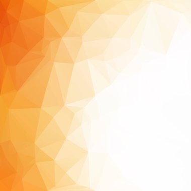 Turuncu poligonal mozaik arka plan yaratıcı tasarım şablonları