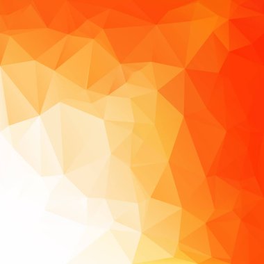 Turuncu poligonal mozaik arka plan yaratıcı tasarım şablonları
