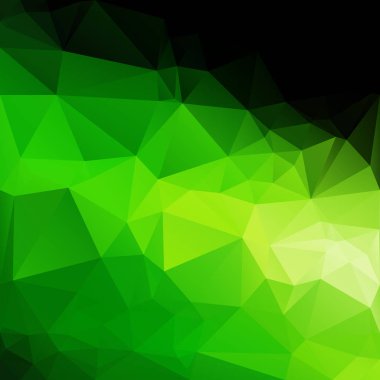 Yeşil Çokgen Mozaik Arkaplan, Yaratıcı Tasarım Şablonları