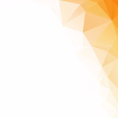 Turuncu poligonal mozaik arka plan yaratıcı tasarım şablonları