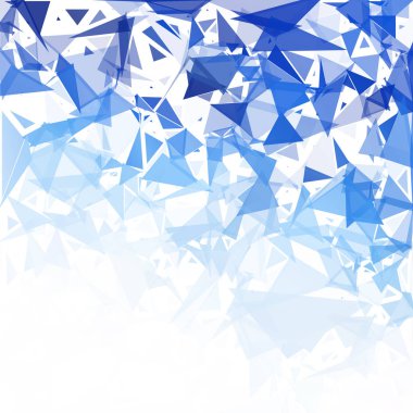 Mavi mola mozaik arka plan, yaratıcı tasarım şablonları